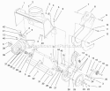 Housing & Side Plate Assembly Diagram and Parts List for 28222 200000001-200999999 - 2000 Lawn Boy Snow Blower